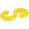 TRUSCO Plastic 6mm Case of 10 Hooks, S-Type, Yellow, (2 Pieces), TCF6Y,