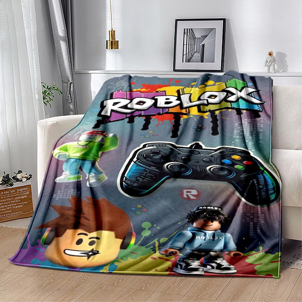 Roblox 504 Couverture Douce & Confortable Idéale pour Chaise Bord de Mer Canapé pour Toutes les Occasions Impression Numérique Cadeau pour Voyage Maison Anniversaires