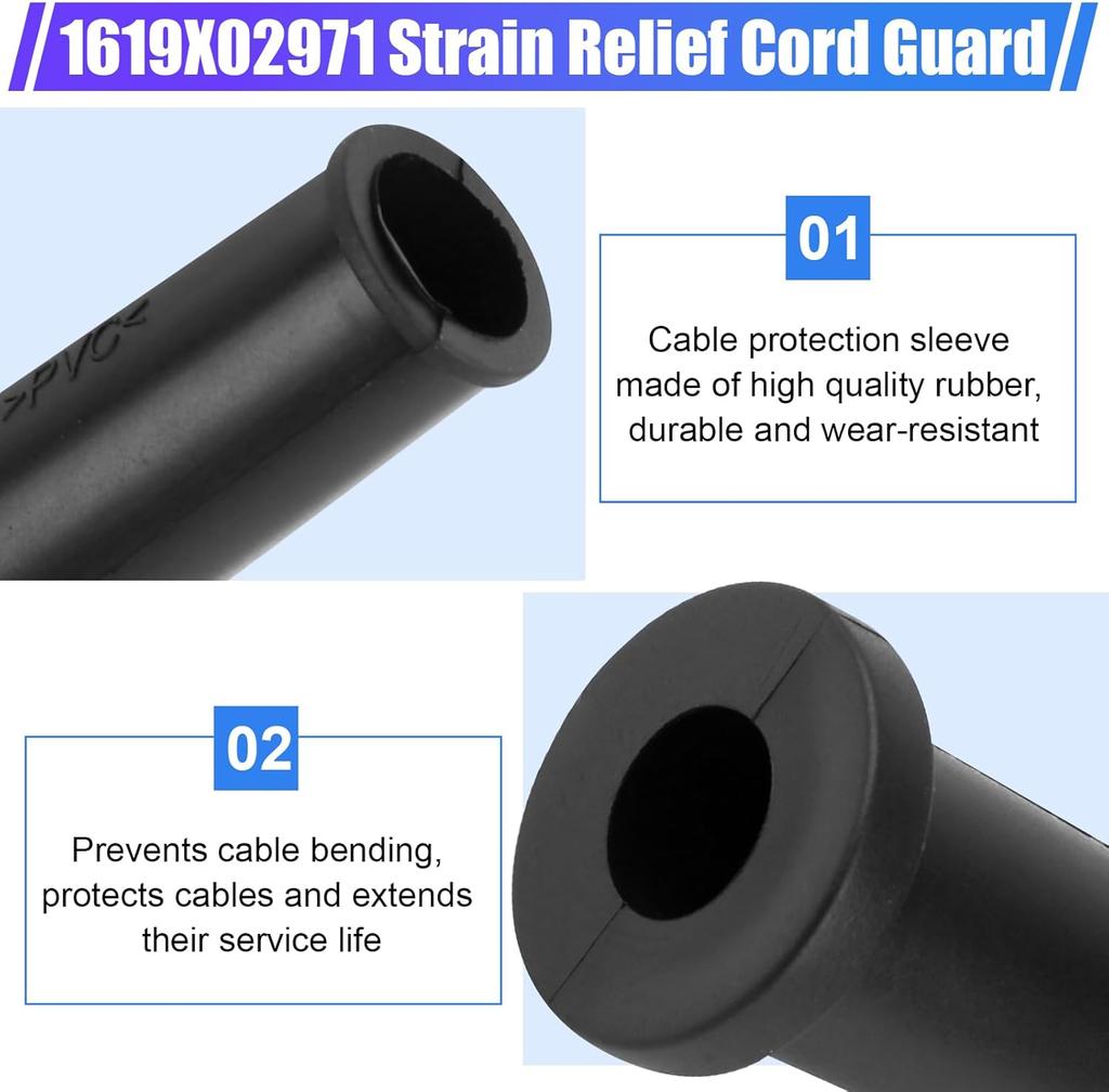 Rubber Wire Protector Cable Sleeve Boot Cover Power Cord Protector Electric Drill Rubber Cover Electric Hammer Sleeve Tools