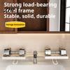 Bathroom Counter Organizer Foldable Faucet Storage Rack, 180 Degree Straight Deployment And 90 Corner No Drill Shelf Turn Two Installation Way,