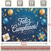 Party-Hintergrund Flach Feliz Cumpleanos Veranstaltungen Hochzeit Zeremonie Vier Jahreszeiten Foto-Hintergrund Dekoration Haustür Dekoration