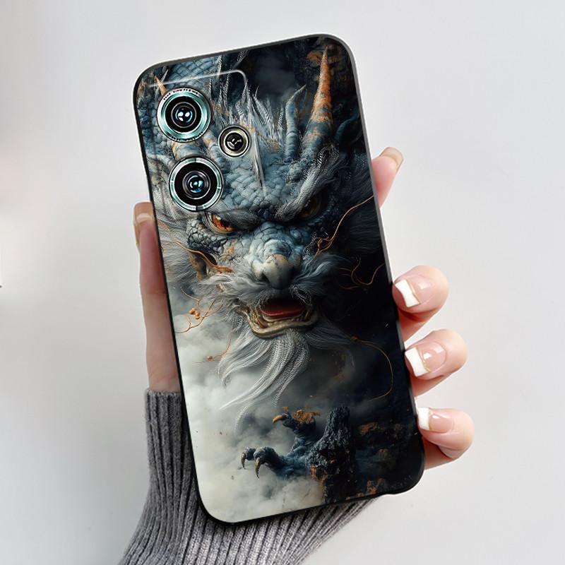 Casing For ZTE nubia Z50 NX711J Case Luxury Dragon Cute Cool Boys Girls Cover Black Matte Soft TPU Silicon Shockproof Phone Case