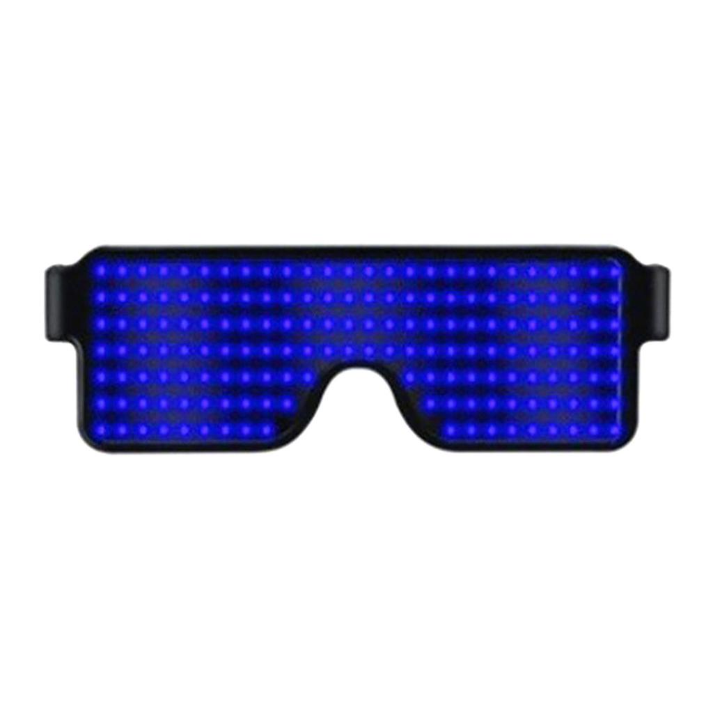 LED Light Up Glasses ABS Material USB Rechargeable Party Performance Glow Eyewear for Concerts Festivals Night Events