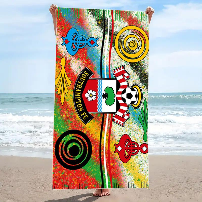 Southampton Fc Print Beach Towel, Large Soft Quick Dry Towel for Beach Camping Swimming