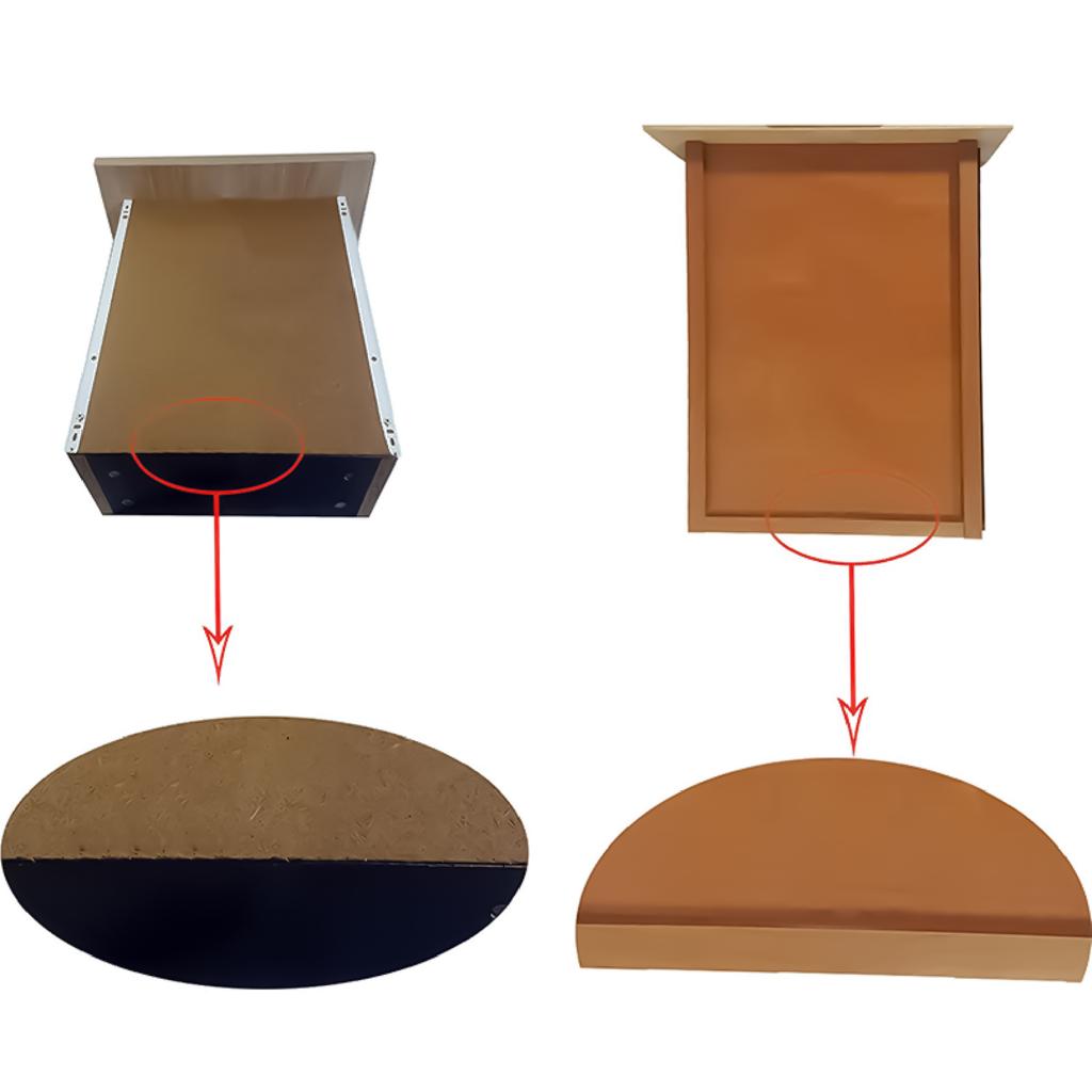 Drawer Support Bracket Kit Heavy Duty Metal Reinforcement Hardware for MDF Particleboard Cabinets Drawers