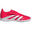 Adidas Predator Club Vel Comfortable Lightweight Non-Slip Durable Low-Top Kids Soccer Shoes Kids sneaker Bright-Red White Black ID3814