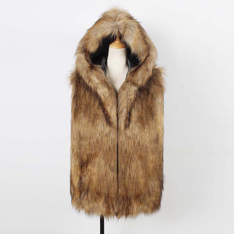 Men's Trendy Slim Fit Faux Fur Mink Sleeveless Vest