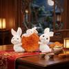 Resin Mini Ornaments Mooncake Mid-Autumn Festival Desk Figurines Cute Micro Landscape Decor  DIY