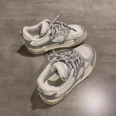 Retro Versatile Non-slip Sneakers Women's Spring New Mesh Breathable Casual Board Shoes Wear-resistant Women's Shoes