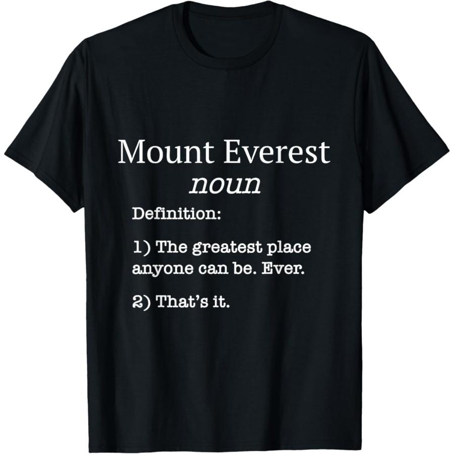 Mount Everest Souvenir _ Climbers Funny Fake Definition! T-Shirt XXXXXL чёрный
