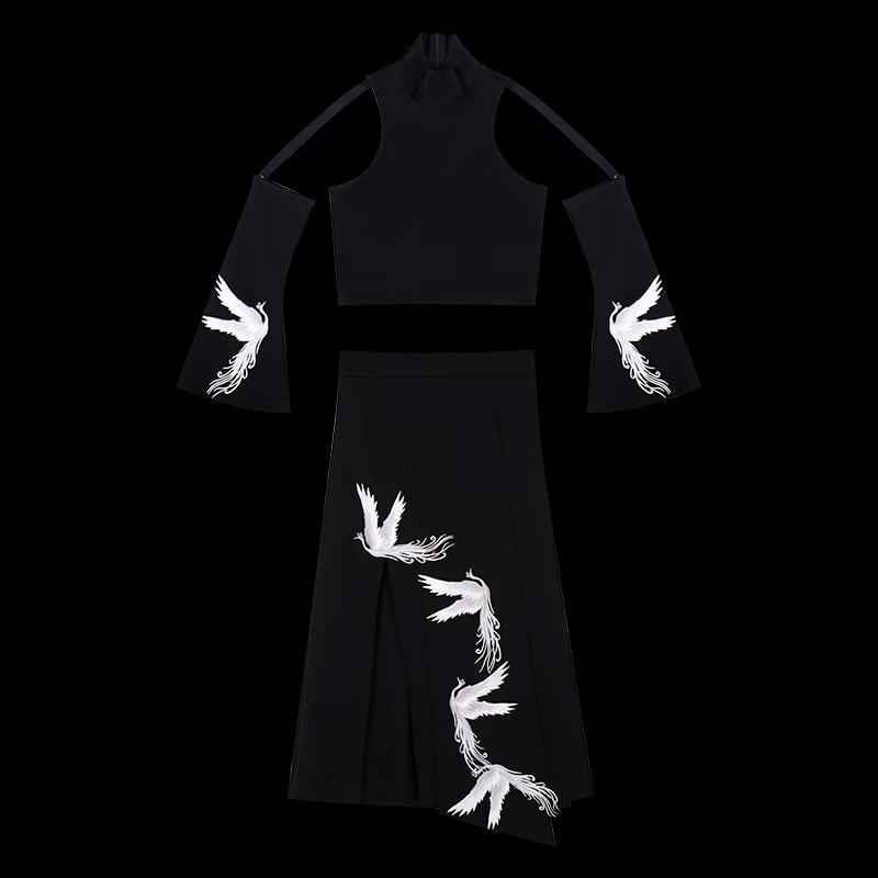 Heco Phoenix Cloud New Chinese Style Top and Skirt Set