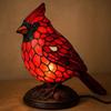 Resin Cardinal Lamp Night Light for Living Room Decor Providing Calming Glow and Ornamental Cardinal Pattern to Enhance Space
