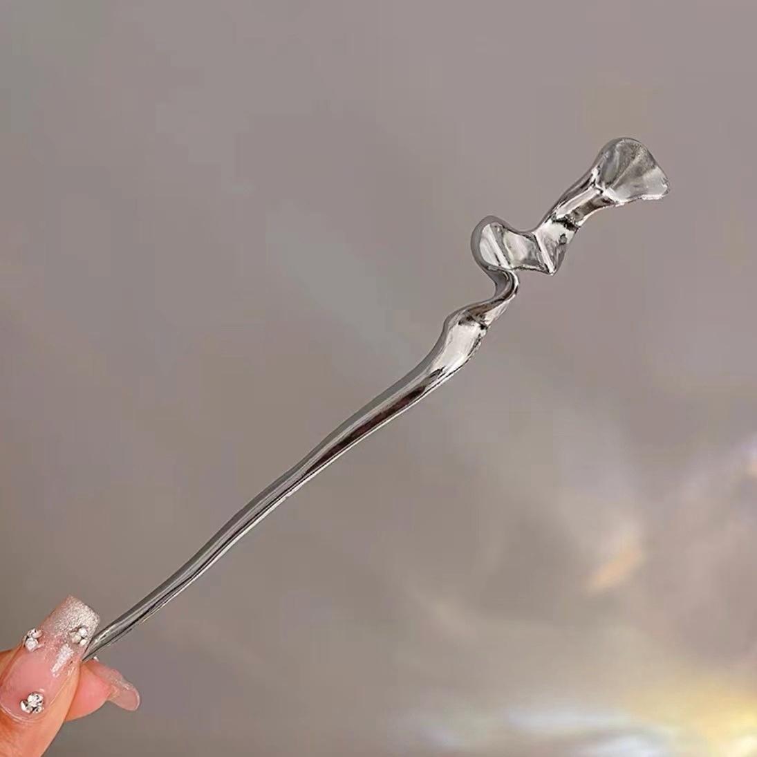 

1 шт. Панк Персонализированный Металлический Аксессуар для Волос Китайская Минималистичная Палочка для Волос Инструмент для Дизайна Прически Аксессуар Женский Головной Убор