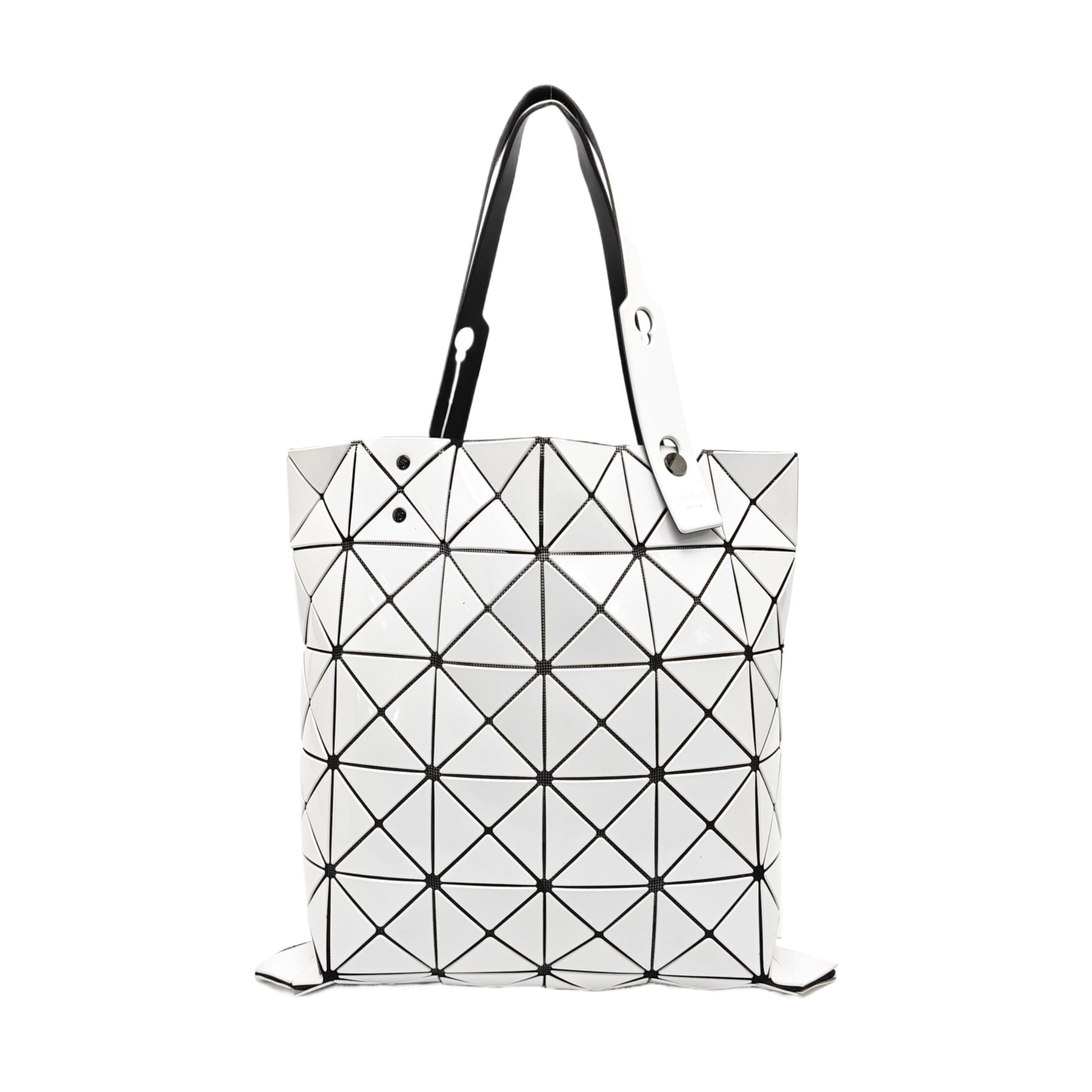 [Pre-Owned] Lucent White Special Material Geometric Tote Bag - Good #U4ZVTN ONE SIZE