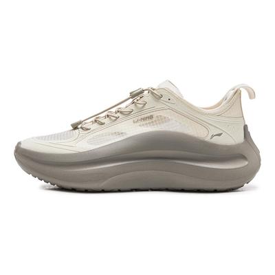 Li Ning Dämpfung Rutschfest Abriebfest Leicht Niedrig geschnitten Freizeitschuhe Damen Greige AGLW050-2