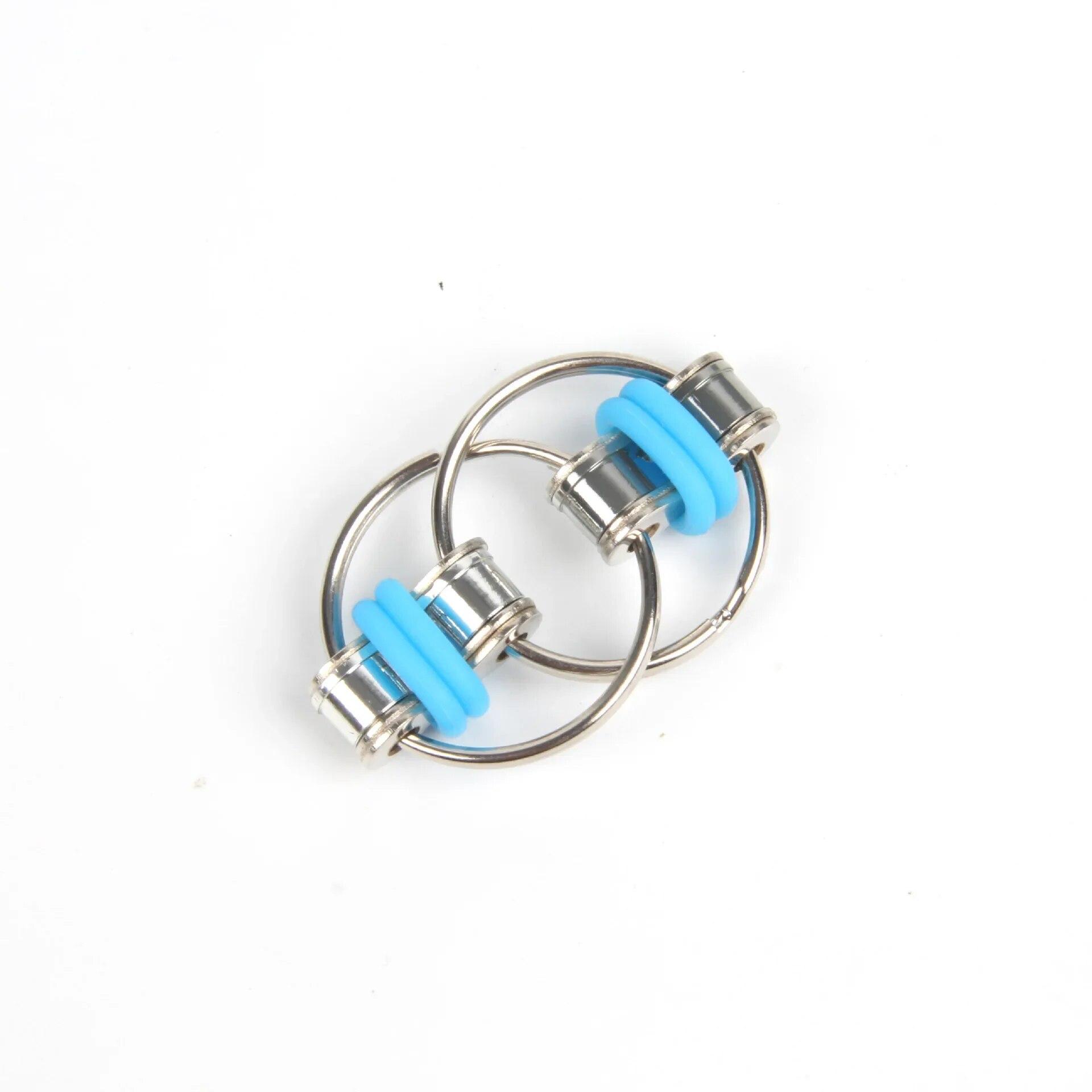 

декомпрессионная велосипедная цепь, Спиннер на палец, сенсорная игрушка, металлическая головоломка, брелок, подарите детям лучшую просветляющую игрушку в подарок