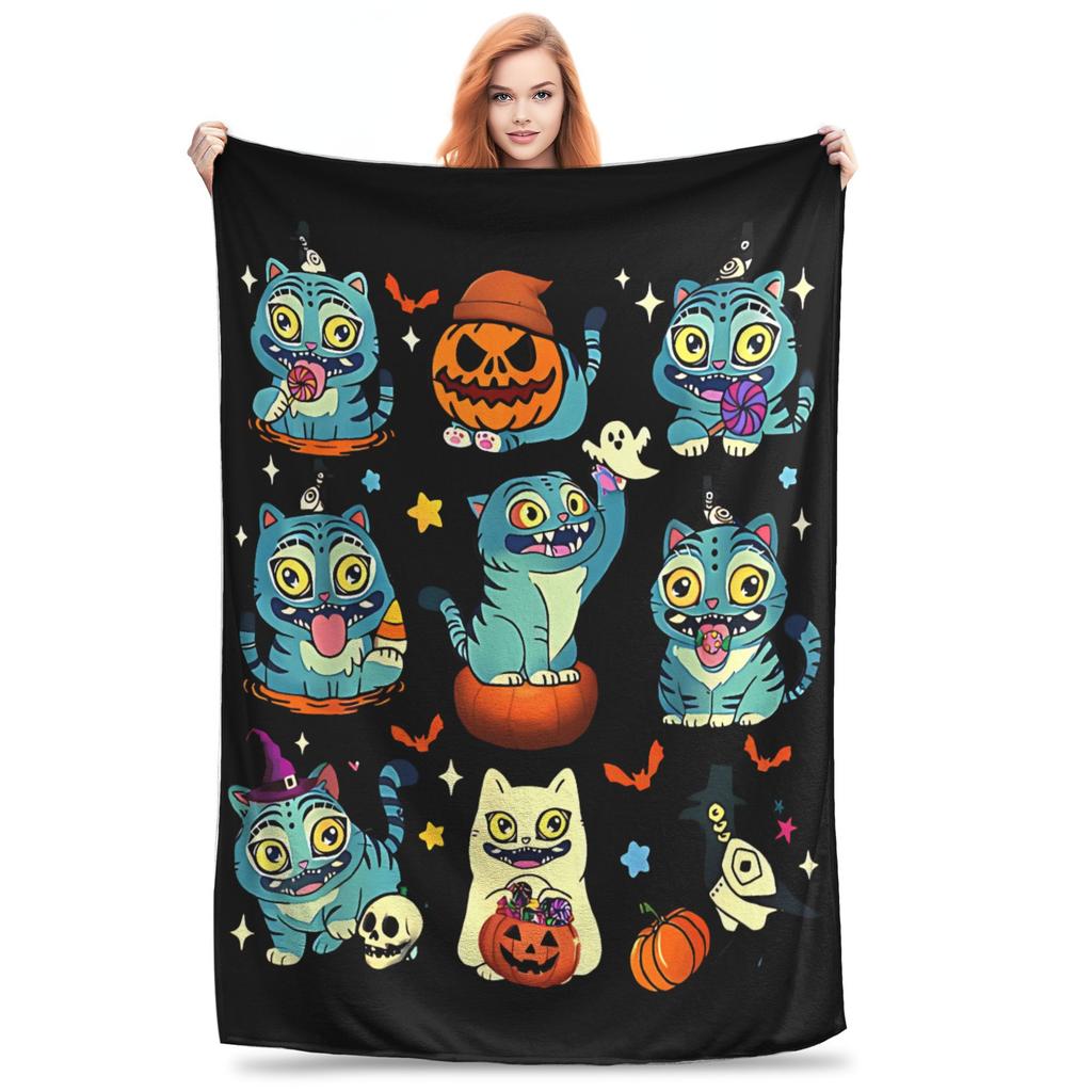 Saja Boys Kpop Hunter Halloween Blankets Quality Soft Warm Bedding Throws Autumn Girls Boys Couch Bed Street Trend Bedspread