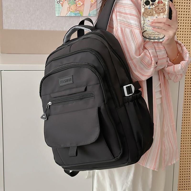 Schoolbag High Value Japanese Junior High School Large Capacity Schoolbag Female High School College Student Niche Backpack Simple Computer Backpack