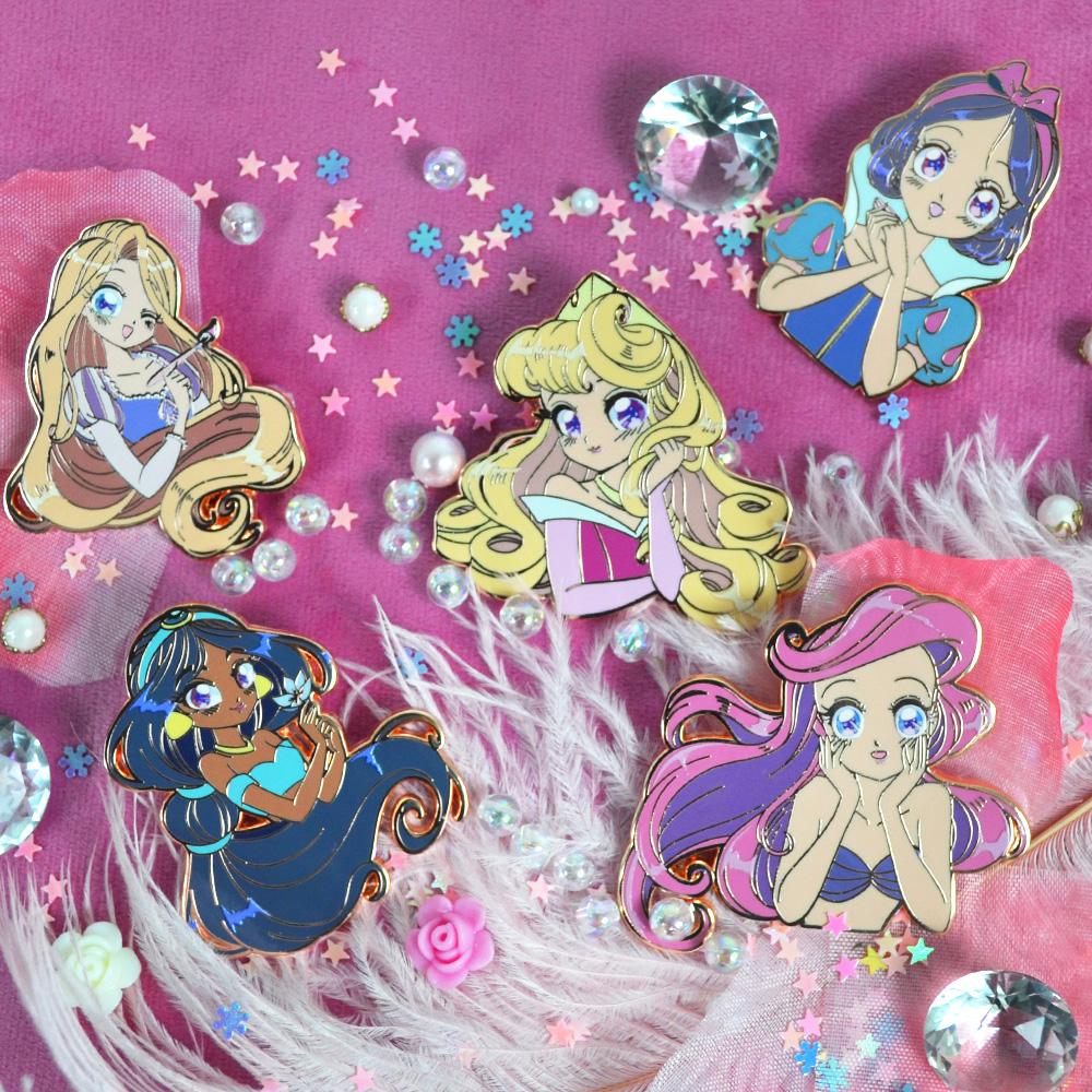 Iknowk Disney Princess Single-Sided Badge