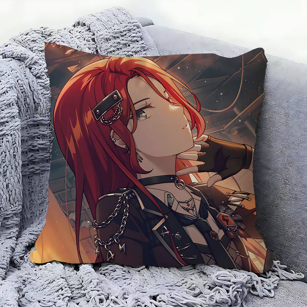 Anime T-Tomoe Udagawa Pillow Cover For Bedroom Room And Living Room Sofa Decorative Cushion Cover