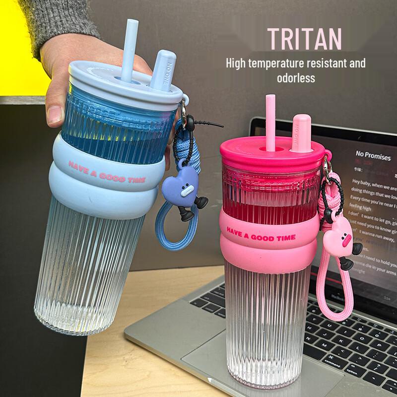 OLOEY Portable Stainless Steel Straw Cup