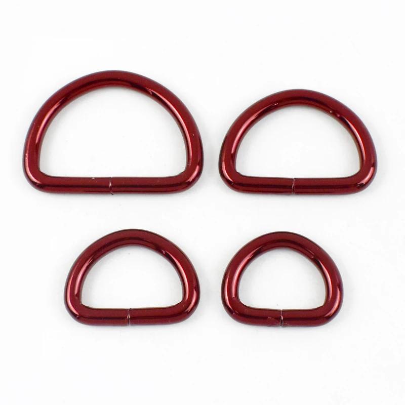 5/10Pcs Meetee 20/25/32/38mm Metal Buckles for Bag Strap D Ring Clasp Dog Collar Decor Connect Hooks DIY Hardware Accessories