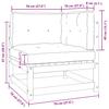 vidaXL 2-tlg. Garten-Lounge-Set mit Kissen Kiefer Massivholz