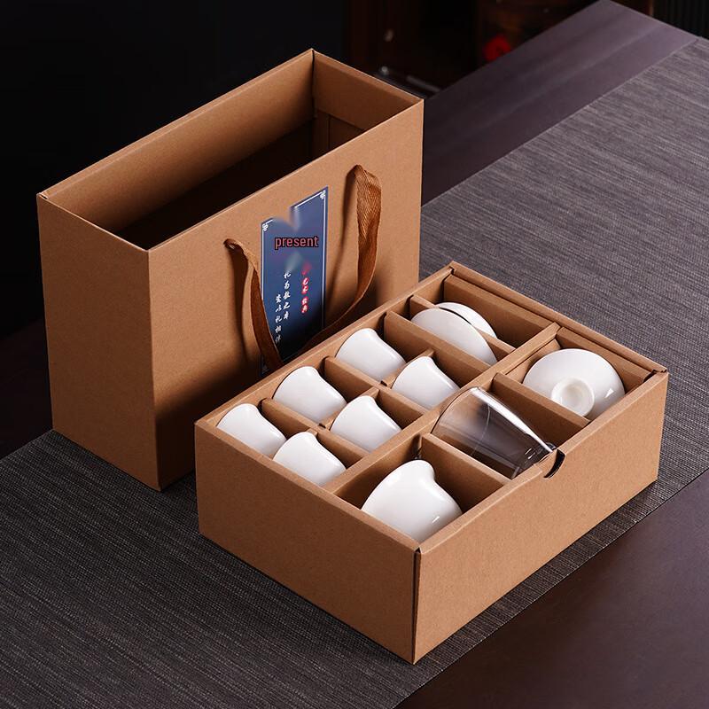 Haofeng Mutton-fat Jade Porcelain Kung Fu Tea Stove Set