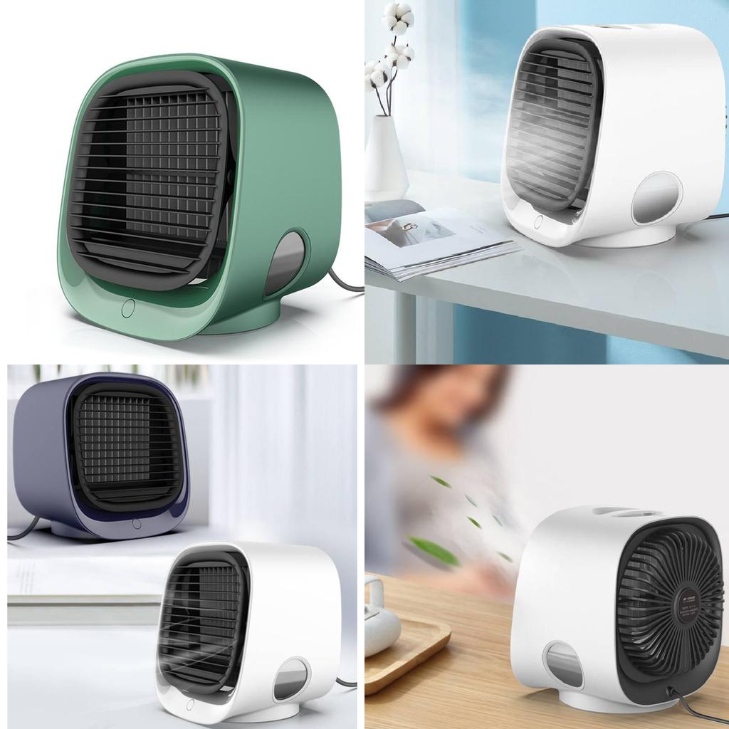 Portable Usb Desk Air Cooler Powerful Cooling Mini Fan With Humidifier For Home And Office Use