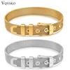 Bracelet de montre simple en acier titane plaqué or 18 carats bracelet en maille d'acier inoxydable bracelet en maille DIY à porter par les couples
