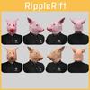 Funny Pink Wild Boar Head Mask For Costume Parties And Halloween Celebrations