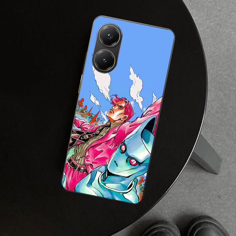 JoJo Kira Yoshikage Killer Queen Phone Case Cover for Xiaomi Poco X6 X5 X7 Pro F7 Ultra Redmi 15C 15 13C 13 12C 12 10C 10 10A 9C