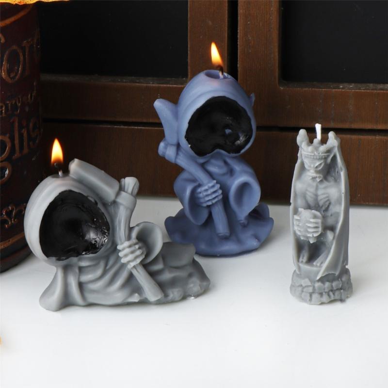 Multifuntional Silicone Molds Artistic Molds Death Shape Silicone Candle Molds Easy Demolding Mold for Handmade Candle