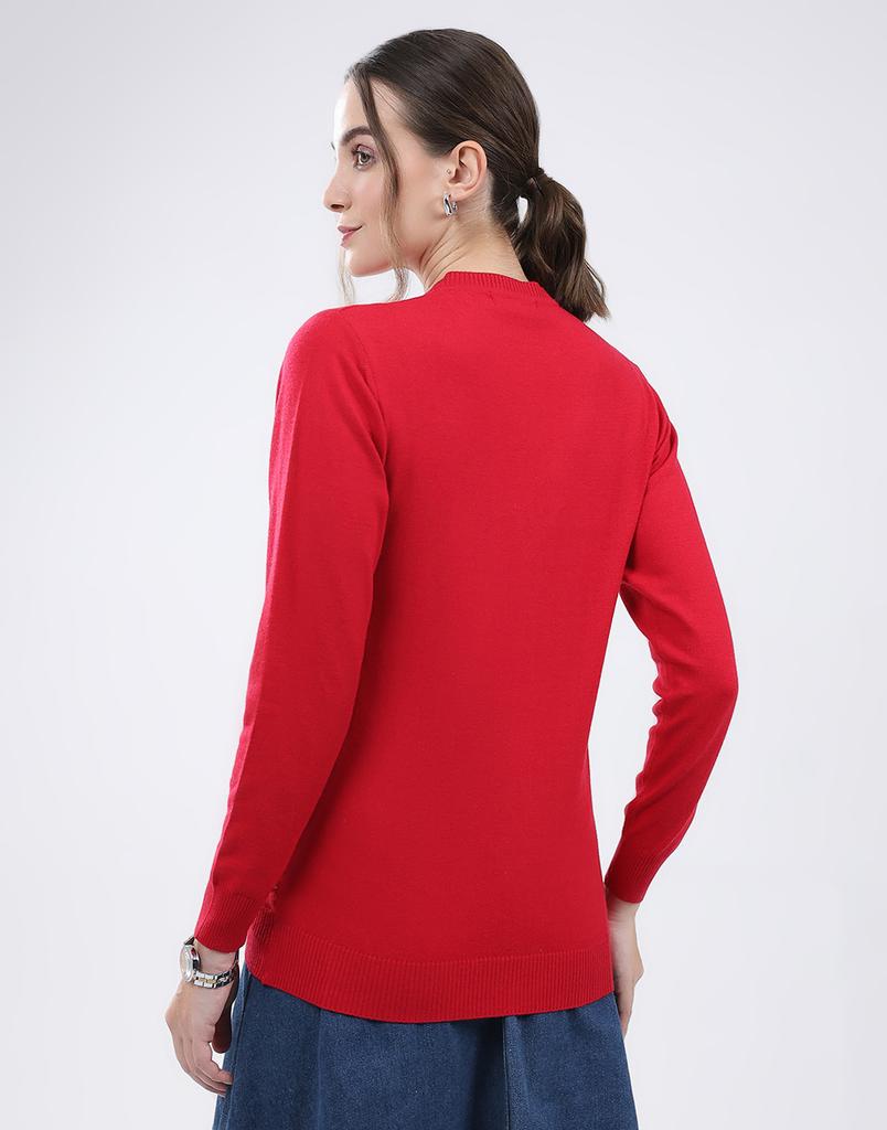 MONTE CARLO Women's V Neck Full Sleeve Cardigan