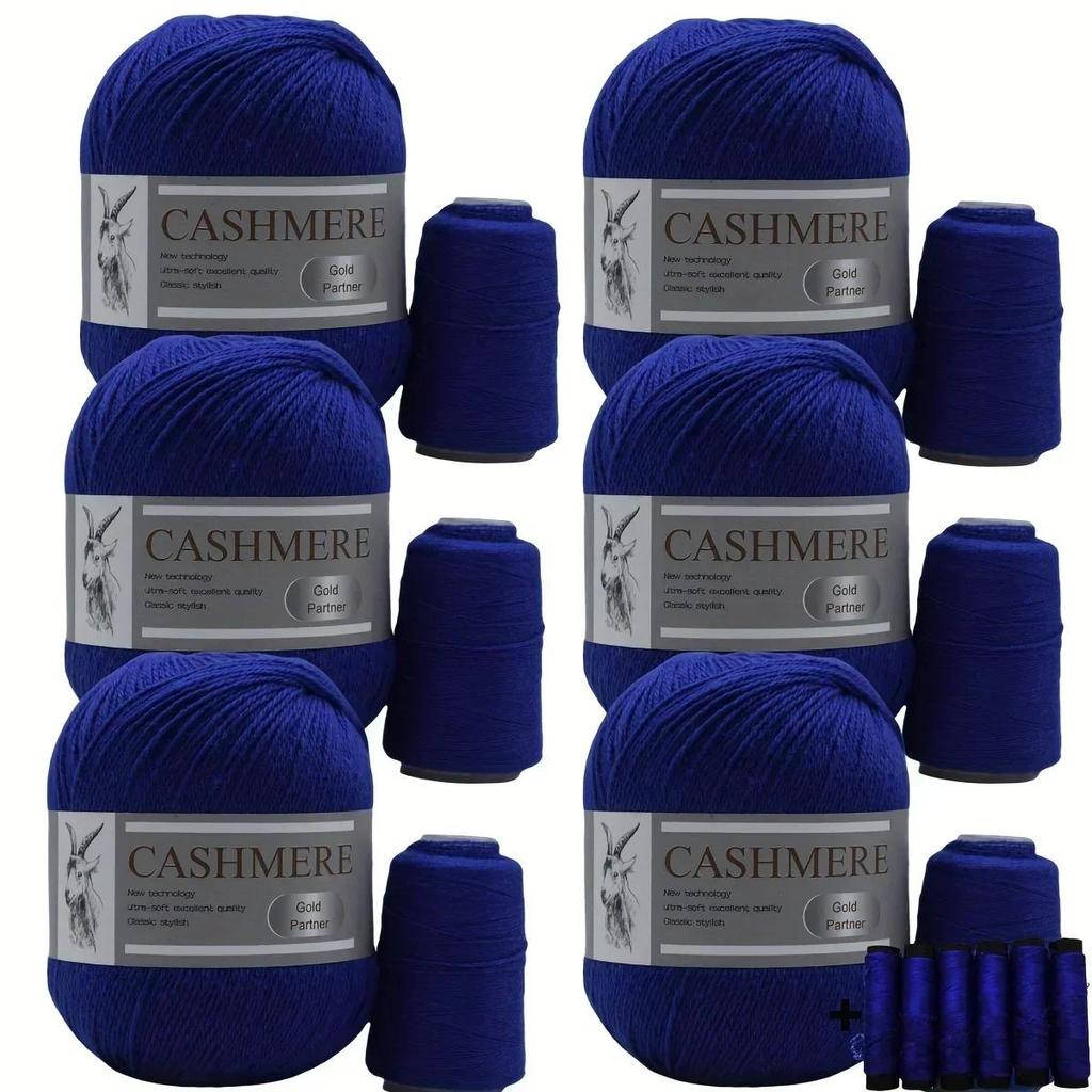 6 Pcs Cashmere Blend Yarn Worsted Weight Bundle for Coats Machine Washable Ultra Soft Knitting Crochet Yarn DIY Crafts