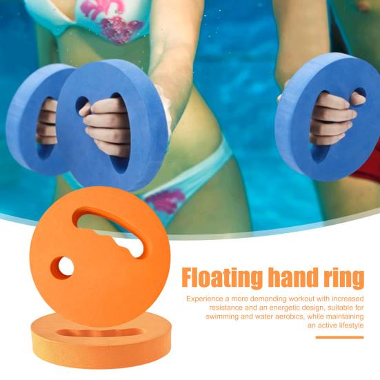 2Pcs Water Exercise Discs EVA Foam Handheld Swim Disc Pool Resistance Water Weights Adults Beginner Swimming Pool Aquatic Exercise Water Aerobic