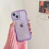 Glue Glitter Wave for IPhone16E Mobile Phone Case for Apple 15Promax Anti-fall 14 Protective Case