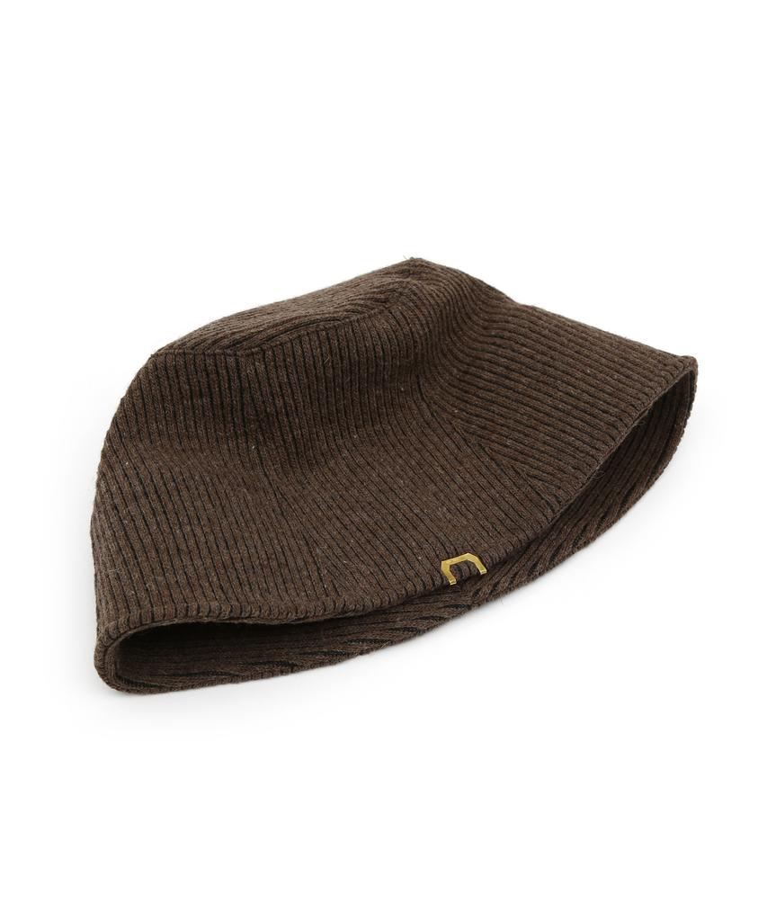 Eondeokeonteulolseutyudio Winter Knit Bucket Hat Stand Bucket / Stripe Knit / M Brown
