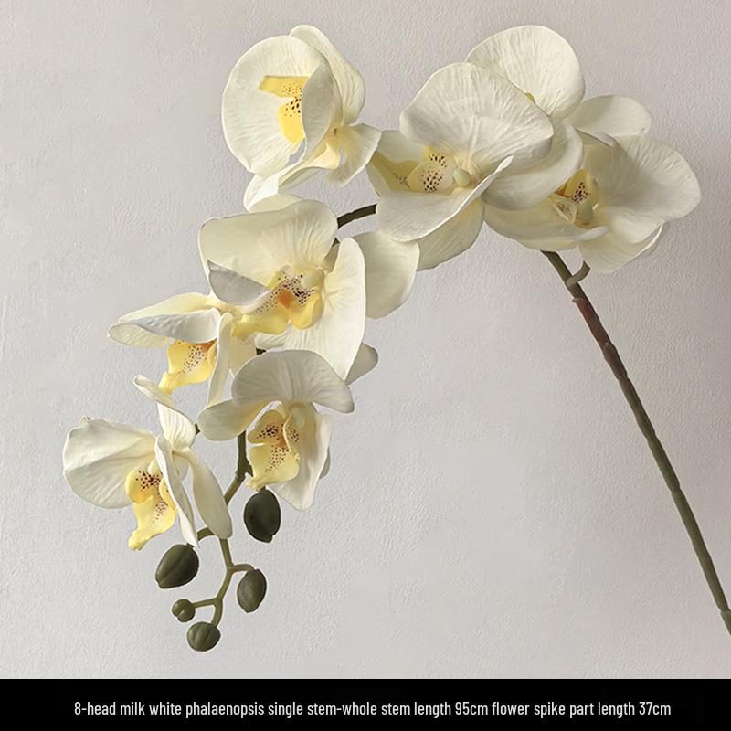 Light Luxury Phalaenopsis Artificial Floral Arrangement for Dining Table Decoration