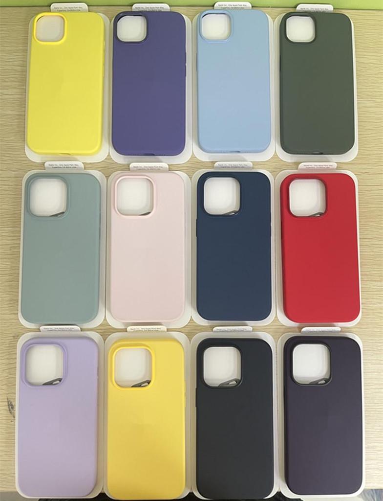 Custodia protettiva magnetica in silicone per Apple 14 Pro/14 Pro Max
