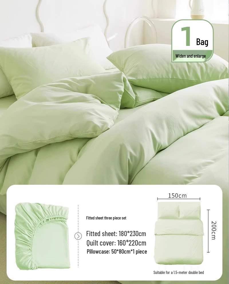 Sterilized Disposable Double Bedding Set: Includes Bed Sheets, Pillowcases, Duvet Covers, Fitted Sheets - Ideal for Travel and Hotels