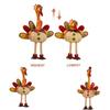 Thanksgiving Retractable Turkey Plush Doll Decor Festival Gift Ornament Room