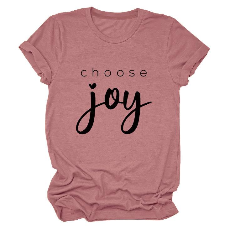 Simple casual temperament versatile women's round neck short-sleeved T-shirt base