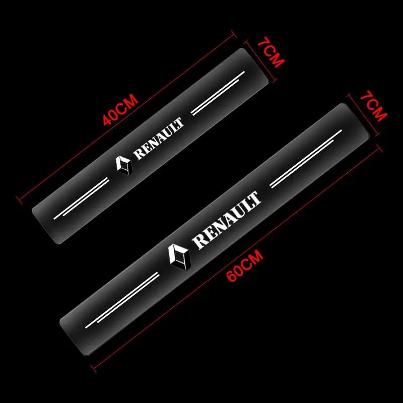 4pcs Car Threshold Sticker Scratch Resistant Transparent Film Protector For Renault Grand Scenic 4 XMOD Megane Clio 4 Laguna 2 3 Y999