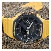 Casio LCD/Pointer Dual Display Series Octagonal Farmhouse Oak Bruce Lee Color Matching Street Retro Waterproof Sports Quartz Movement GA-2110SU-9A
