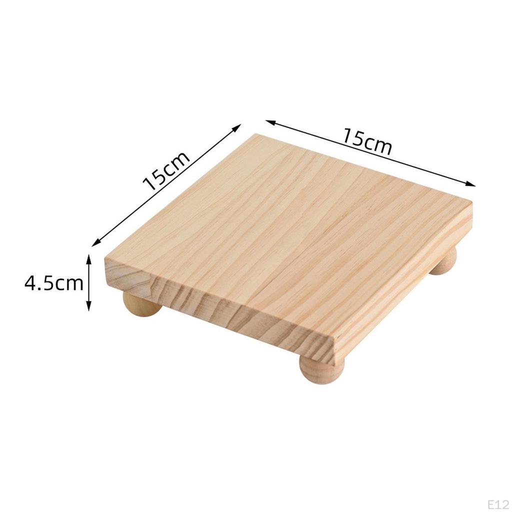 Wooden Cosmetic Stand Countertop Organizer Easy To Clean, Sturdy Gift, Pedestal Makeup Perfume