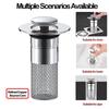 Stainless Steel Floor Drain Filter Washbasin Plug Anti Odor Pop-Up Sink Drain Strainer Basin Stopper Hair Catcher For Shower