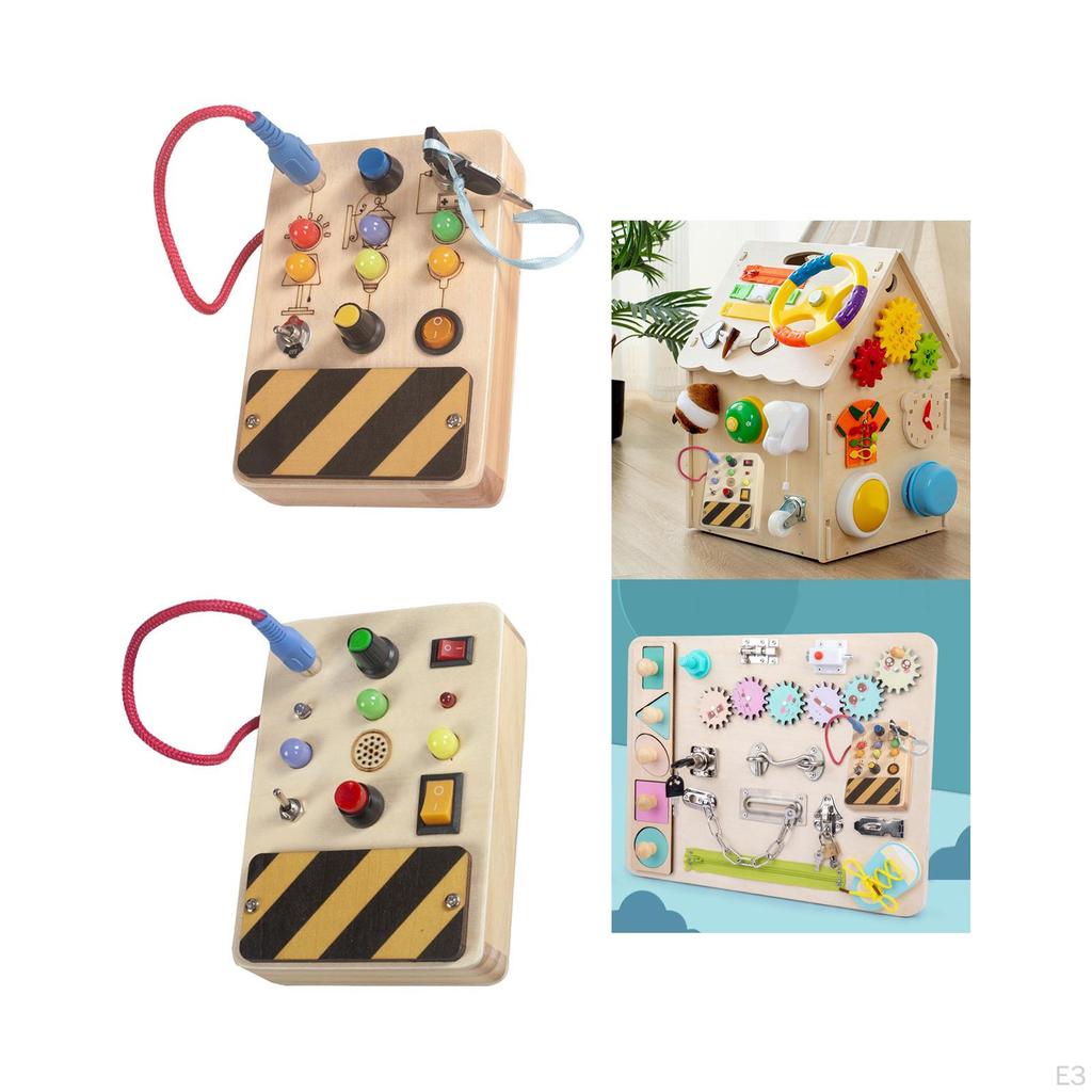 Toy Busy Board Toggle Switch Developmental for Preschool Kids