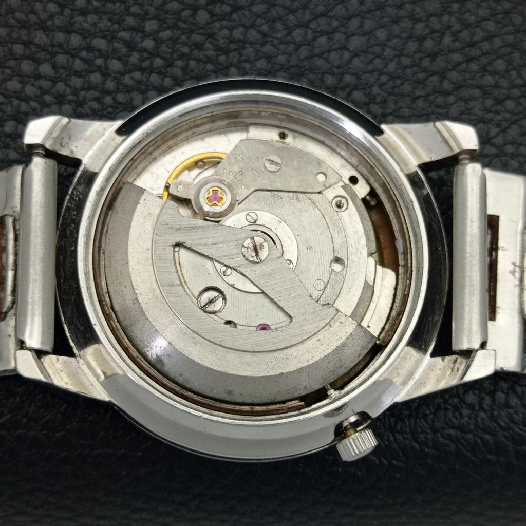 GENUINE VINTAGE SEIKO 5 AUTOMATIC JAPAN MENS BLACK COLOR DIAL WATCH a702411-5 R124-a702411