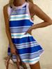 Summer American Independence Day Printed Sleeveless Vest Dress Women's Casual Seaside Vacation Dress Y
